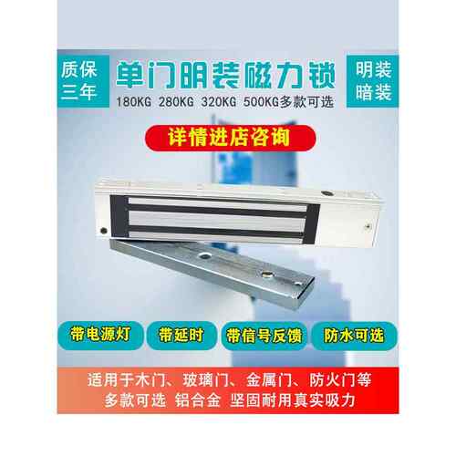 电磁锁门禁锁双开门电磁锁180门禁锁