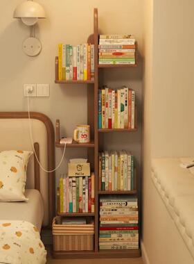 书架收纳置物落地靠墙书架柜家用客厅卧室立架式收纳创意树PBC形