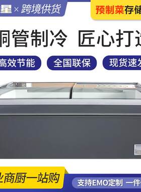 冰柜厂家直供组合岛柜手动化霜商用冷柜超市饺子汤圆雪糕冷冻柜