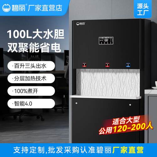 商用净水器智能开水器学校办公室双聚能开水器步进式直饮水机