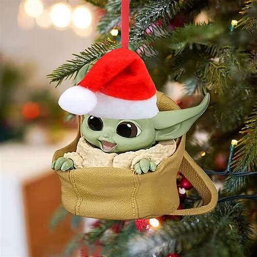 Christmas Flat Pendant Tree Decorations | Santa Claus Toy