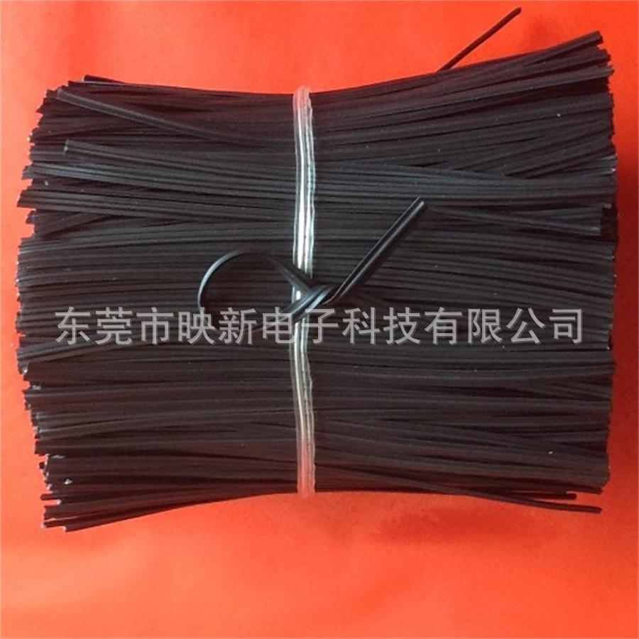 包胶铁芯扎线电镀锌铁丝捆扎丝扁形捆绑带0.55*2.5mm1000米/卷