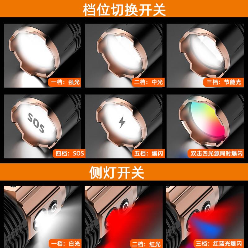 激光用夜钓灯超亮大功率手长电筒强光氙气灯野钓鱼专蓝光TH1灯超