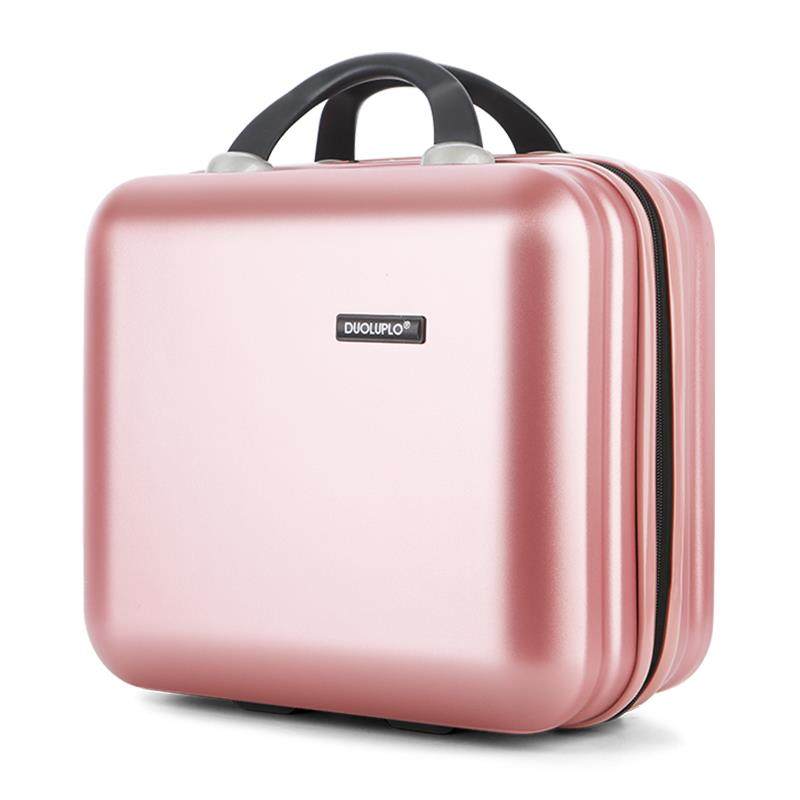 高档手提妆箱女小皮型型密码行李箱包12小14寸迷你旅化行收纳箱子