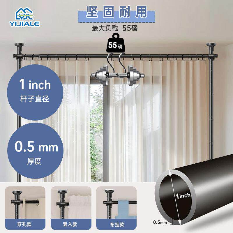 卧室免打孔挡床隔断帘门帘出租房宿舍玄关布帘美容院型室内帘子