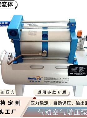 空气增压系统气动空气增压器SY系列全自动压缩空气增压器设计
