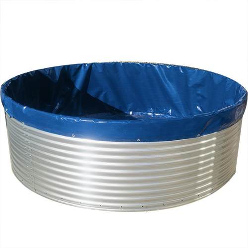 加工定制三层加厚镀锌板帆布鱼池 大型蓄水池圆形养鱼池养殖鱼池