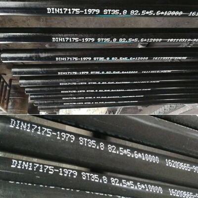 DIN17175SeamlessCarbonSteelGRADEST35.8BoilerTubes钢管