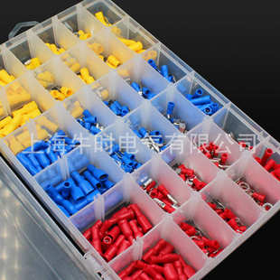 电商热销接线端子冷压插头组合480pcs管型端子盒装 直插式