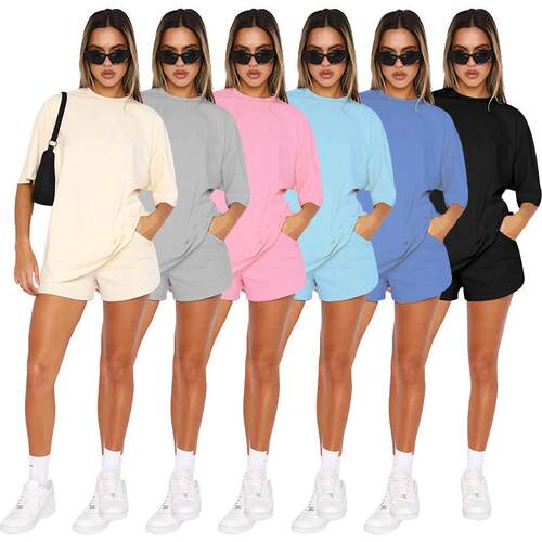 Women's Basic Plain Round Neck Tee