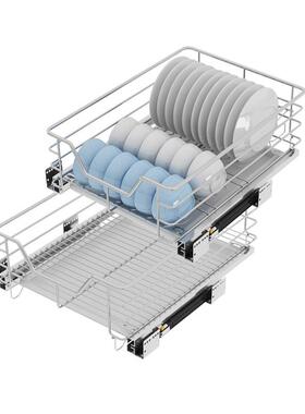 yt48454深柜拉0篮00小寸平蓝5尺0橱柜拉x蓝40厨房平篮450浅柜拉篮