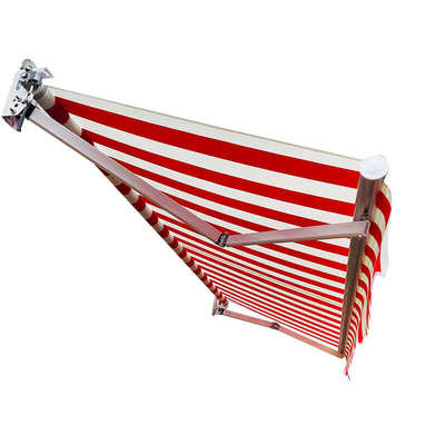 户外伸缩篷手摇电动收缩遮阳篷阳台户外防雨蓬庭院屋檐家用遮雨棚