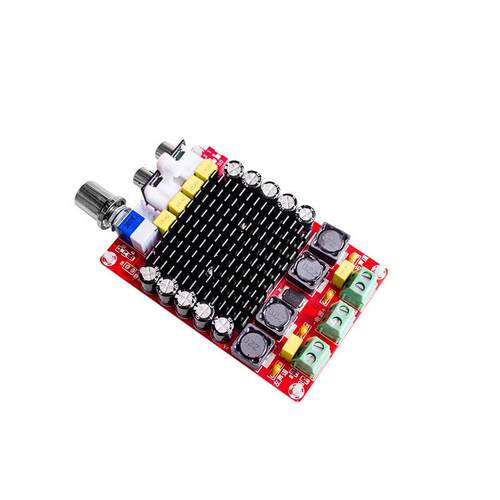 XH-M510 TDA7498大功率数字功放板 2*100W 汽车功放 直流14-34V