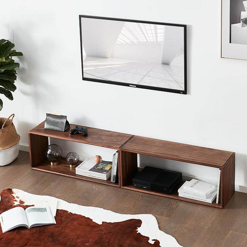 实木格子柜黑胡桃色自由组合书柜北欧简约电视柜客厅储物收纳家用,住宅家具,组合书柜,淘宝优惠券,粉丝福利购,淘宝优惠卷