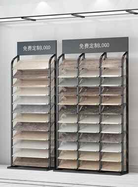 高端瓷砖样品展示架立式橱柜门板展示柜色板卡架子铝扣板架300600