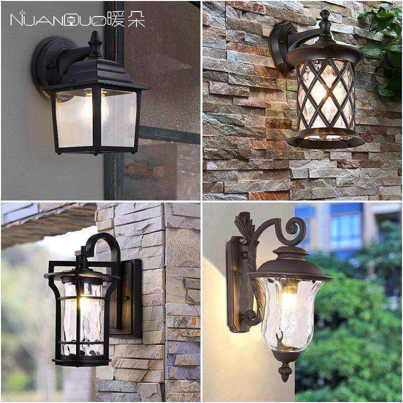 新款户外壁灯太阳能防水阳台别墅室外欧式仿古露台大时尚大气室外