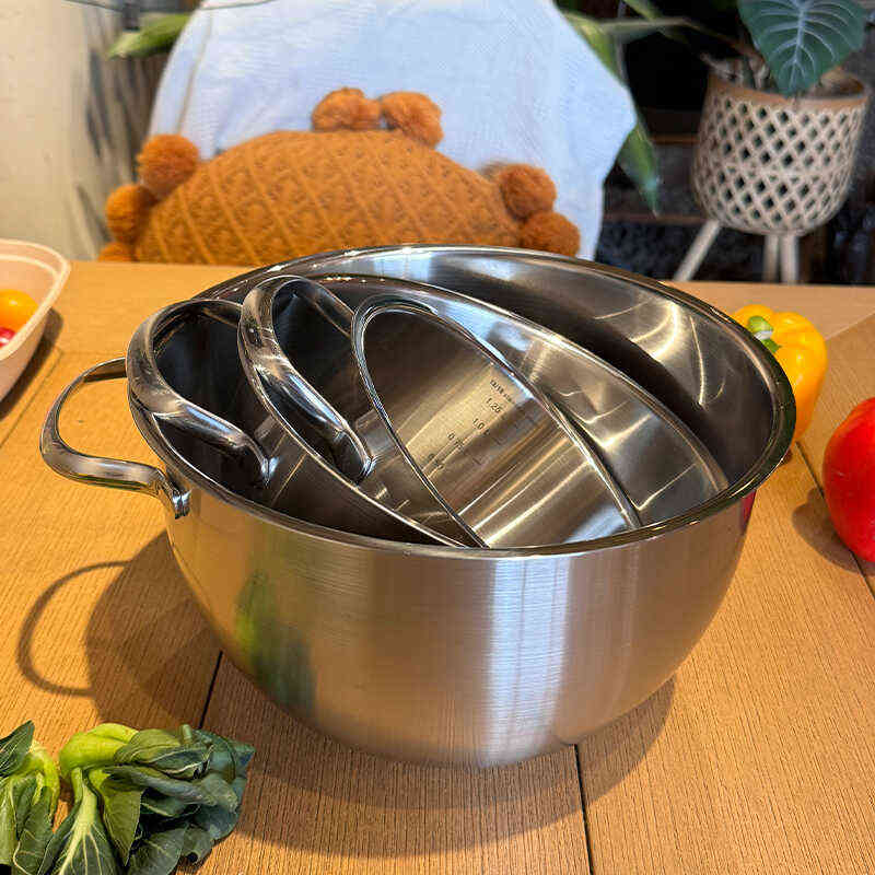 实用不是一点点顺手好用304不锈钢沙拉盆凉拌菜烘焙打发奶油和面