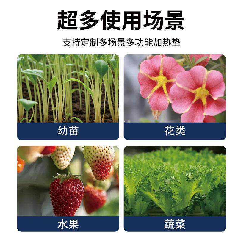 植物加热垫加厚透气花草育苗培育防水加热垫加热垫移动发热植物盆