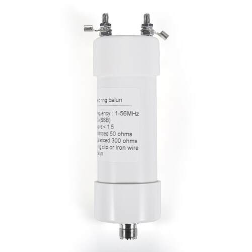 500W大功率1:6巴伦50Ω转300Ω短波电台专用 1-56MHz高频转换器