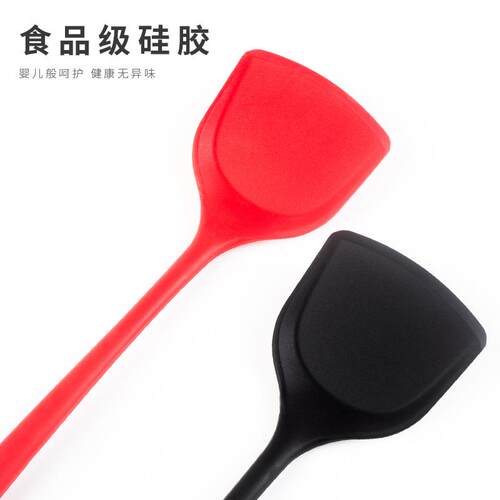 新款直销40cm加长版硅胶锅铲硅胶铲不粘锅烹饪锅铲硅胶厨具厨房工