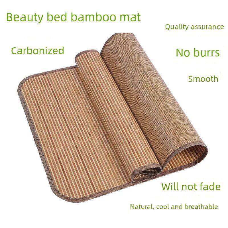 美容院垫竹垫碳化按摩按摩美容床竹垫温泉冰丝蒸垫透气折叠式