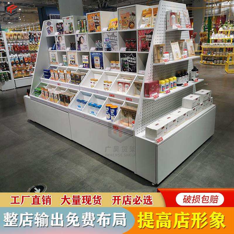 中岛货架-v边柜生活馆集合店文具饰品精品店网红打卡展示柜货架