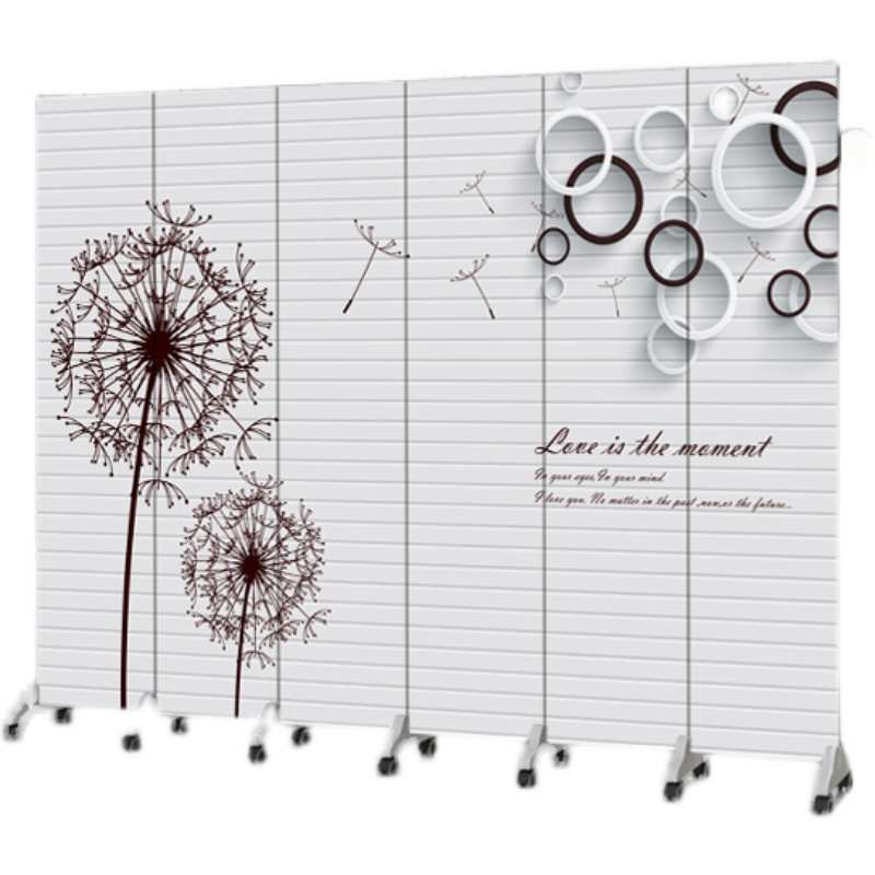 2I简约屏风隔断办公室折叠移动玄关家用房间客厅卧室挡门卫生间背