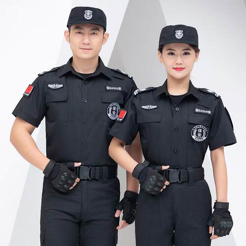 保安服秋冬厚款长袖作训服长袖套装男保安制服物业门卫秋冬长袖