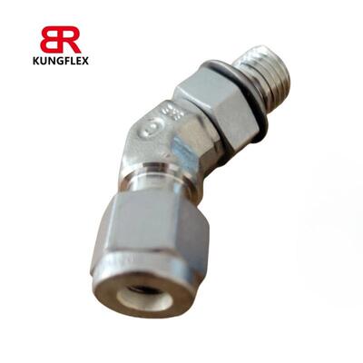 世伟洛克 Swagelok 45°弯头可定位 SAE/MS 直螺纹 (ST)400-5-4ST