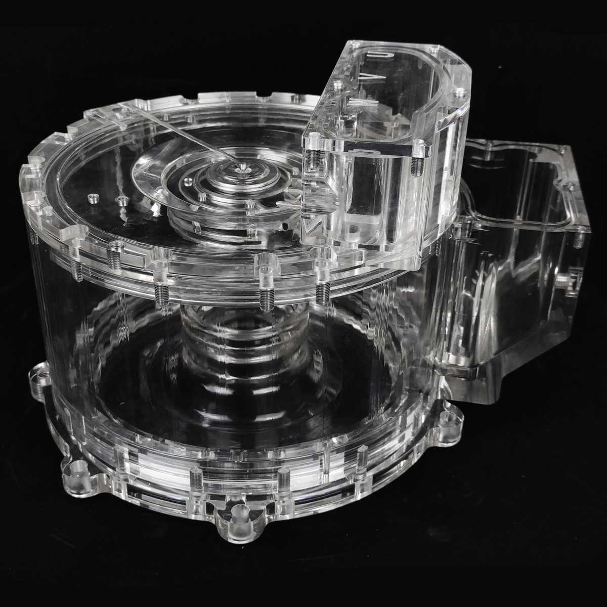 亚克力透明实验圆管 有机玻璃侧开门实验仪器 亚克力大型实验器材