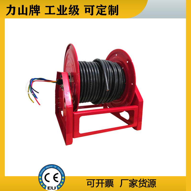 手摇高压卷管器电缆卷筒力山50米手动卷盘光纤工业电线绕线机厂家