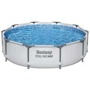 Bestway圆形夹网支架水池套装 户外家用成人儿童加厚大型泳池