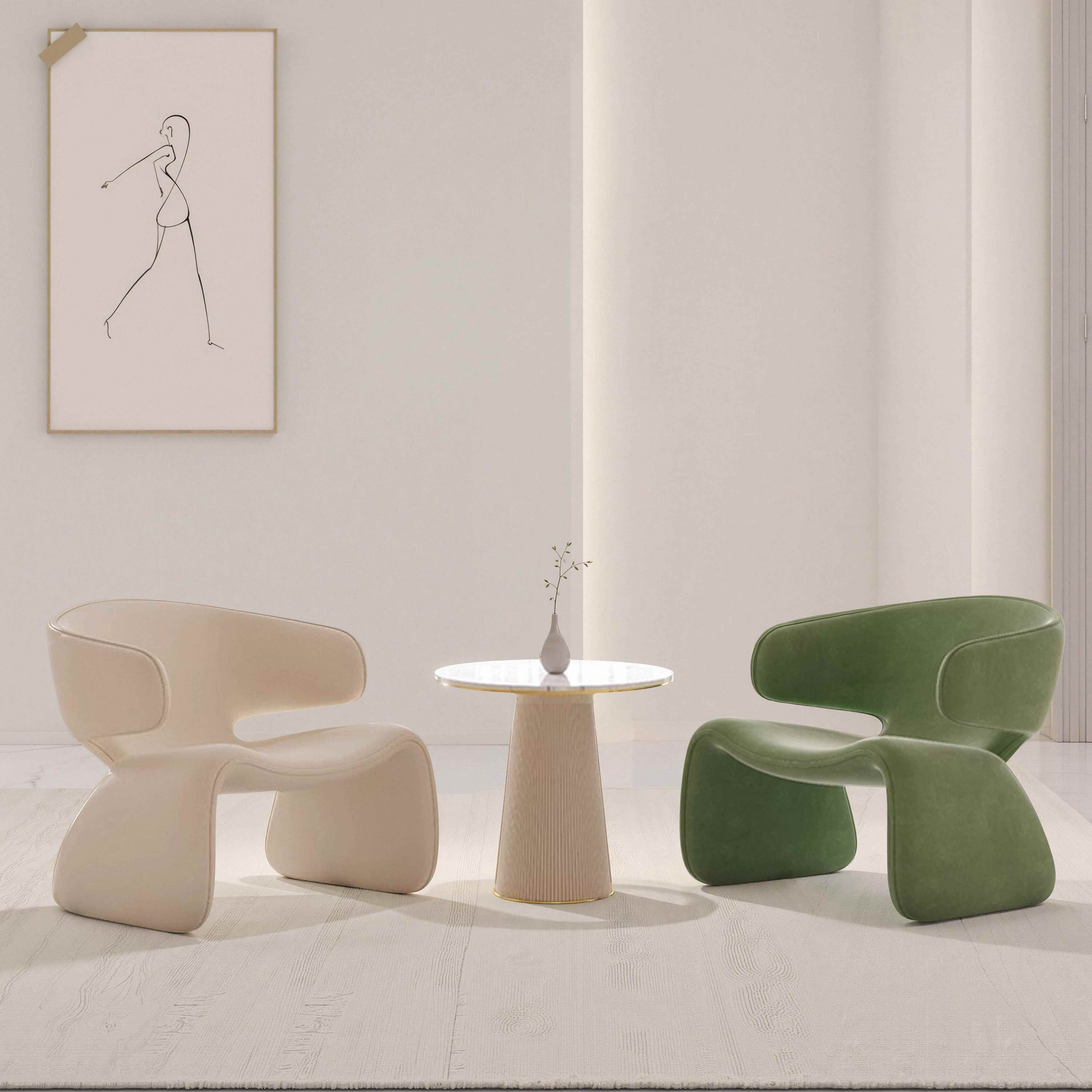 阳台休闲单人沙发椅客厅猫抓皮沙发休息区接待美容院洽谈桌椅组合