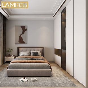 拉迷全屋定制整体衣柜走入式卧室家用衣帽间现代轻奢家装家具定做