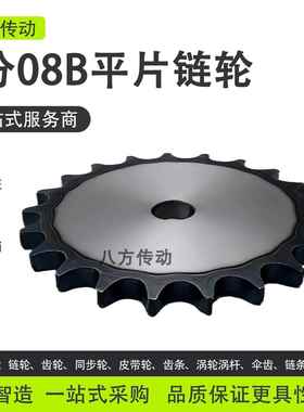 4分08B平片链轮5分10A6分12A1寸16A20A24A32A工业链条链片齿轮