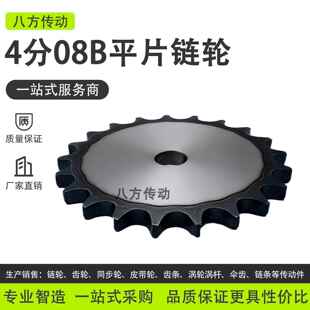4分08B平片链轮5分10A6分12A1寸16A20A24A32A工业链条链片齿轮