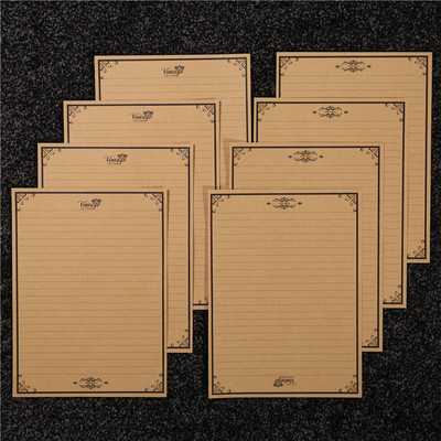 复古花语信封信封高级手写信纸