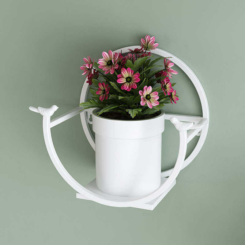 客厅墙上挂壁架餐厅挂置架装饰墙面花架 物绿萝 花盆墙壁 式壁挂