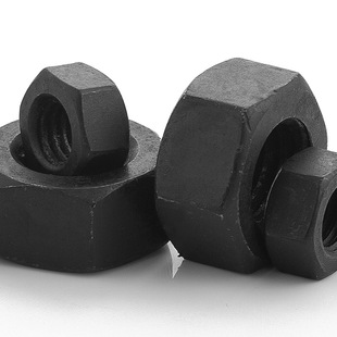 黑色8.8角级高强度螺六角细牙母高强外六细铁牙PHG螺帽M8 GB6 M12