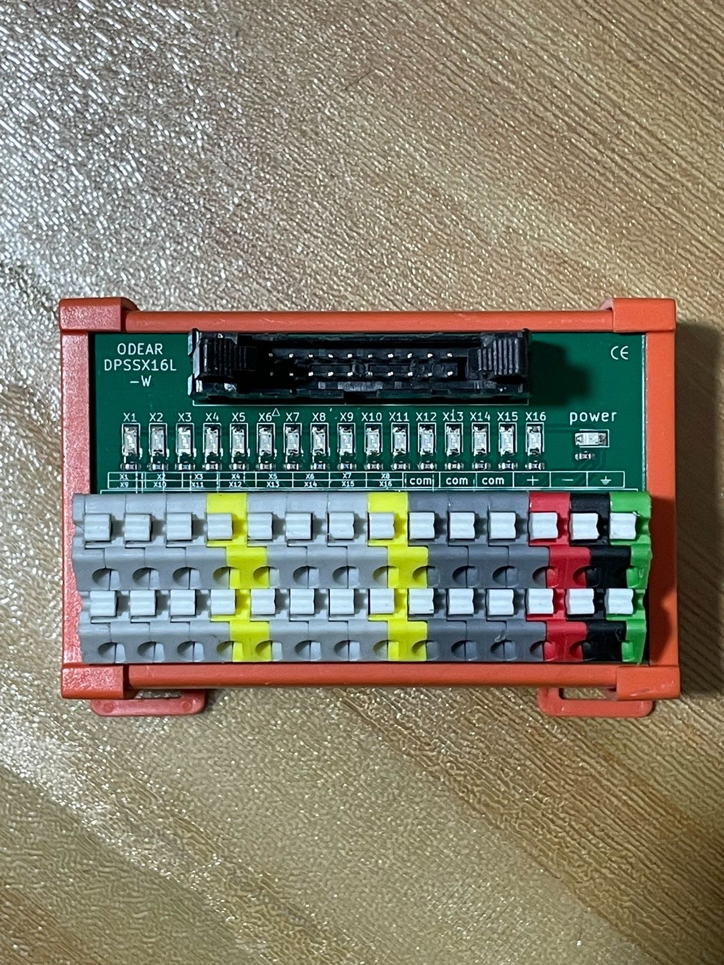 台湾ODEAR欧迪尔接线模块 DPSSX16L-W 实物拍摄