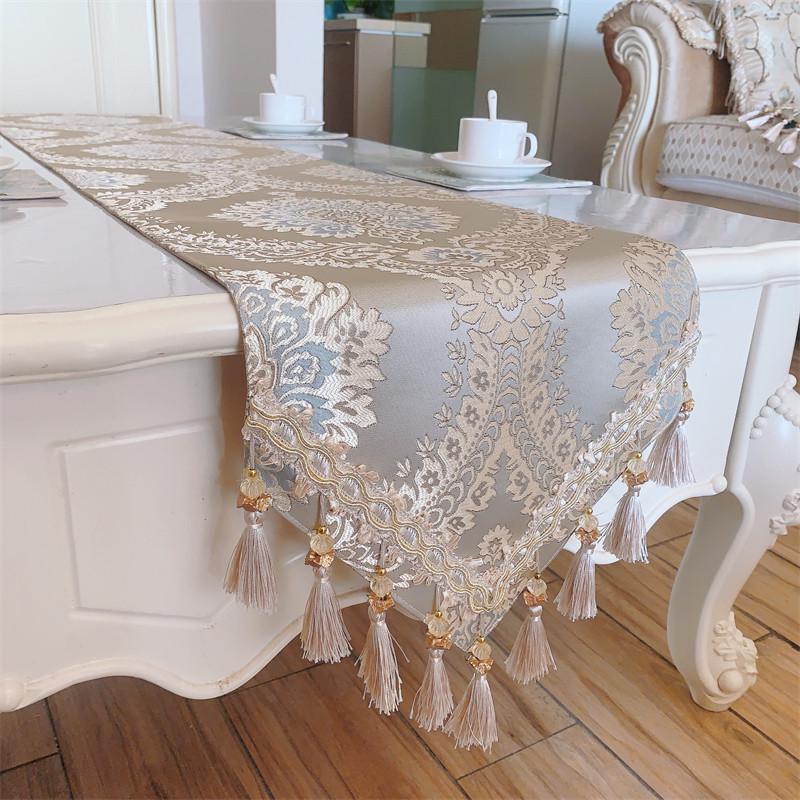 桌旗欧式美式感茶几桌布电视柜餐桌奢华现代简约床旗定 做桌旗布