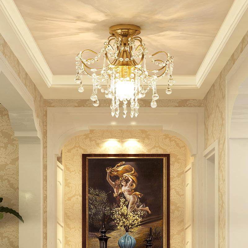 代约led水XY125晶现入简户玄轻奢创意个性关阳台走廊过道衣帽间吸