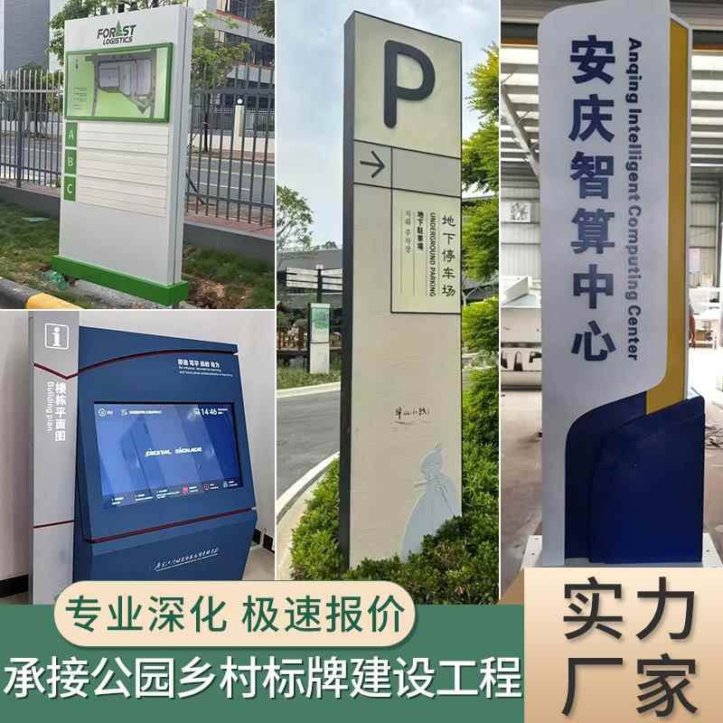 立式导向牌商场导视牌指示牌户外定制不锈钢公园景区停车场引导牌