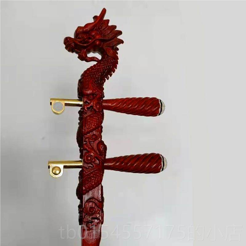 正品二胡杆子弯头轴专配业乐器件琴杆圆杆扁杆木铜轴檀木红木龙黑