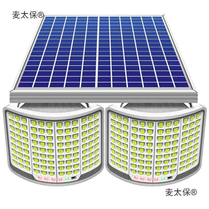 太阳能照明灯庭院灯天黑自动亮曲面灯家用户外灯防水超亮le麦太保