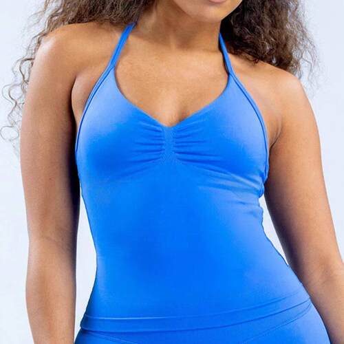 Df Impact Longline Strappy Top With Logo Backless Gym Top