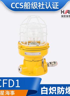 海星船用铝质白炽防爆灯舱顶灯CFD1/3/4/11水密24V220V60WCCS证