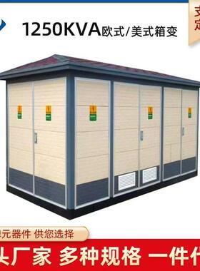箱式变电站630kva户外路灯欧式箱变预装式成套配电房变压器高压