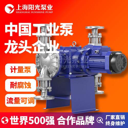 上海阳光泵业DJ-D2型隔膜式计量泵机械耐腐蚀大流量加泵 定金