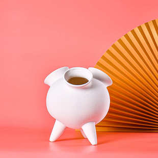 景德镇简约现代陶瓷花器花盆样板间客厅电视柜软装 饰品摆件花瓶